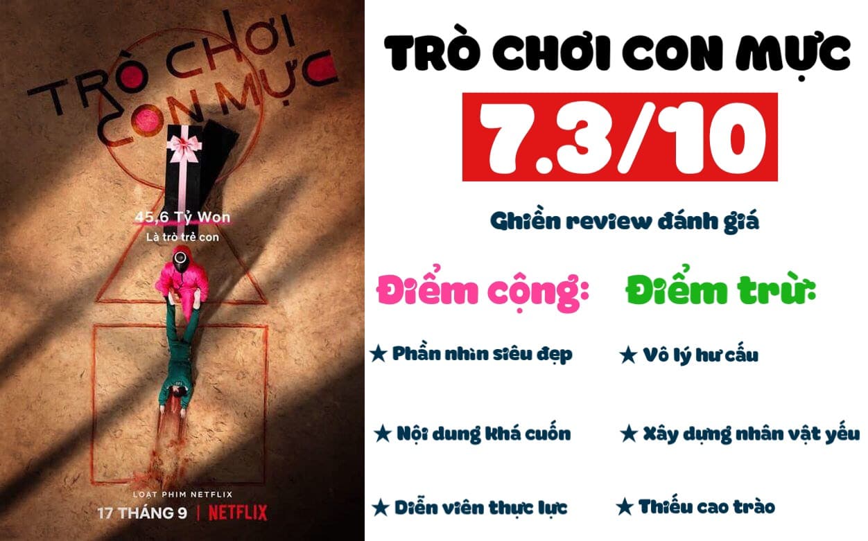 Ghien review - Tro choi con muc - Squid game